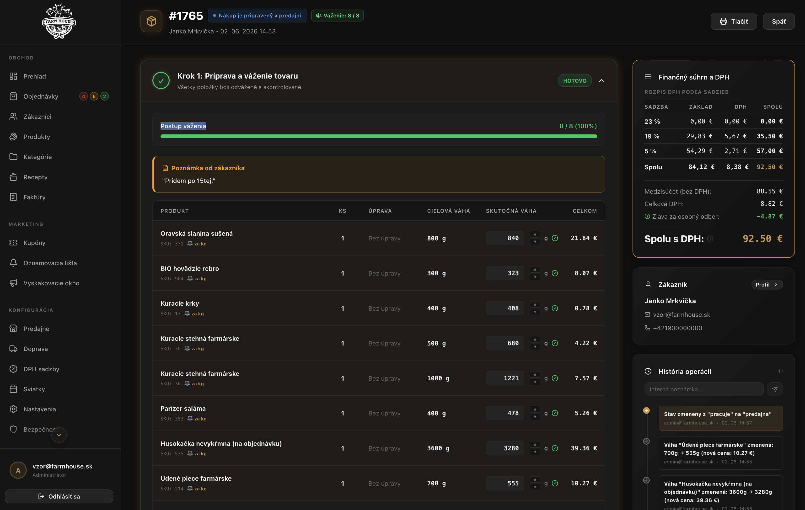 Nový admin panel