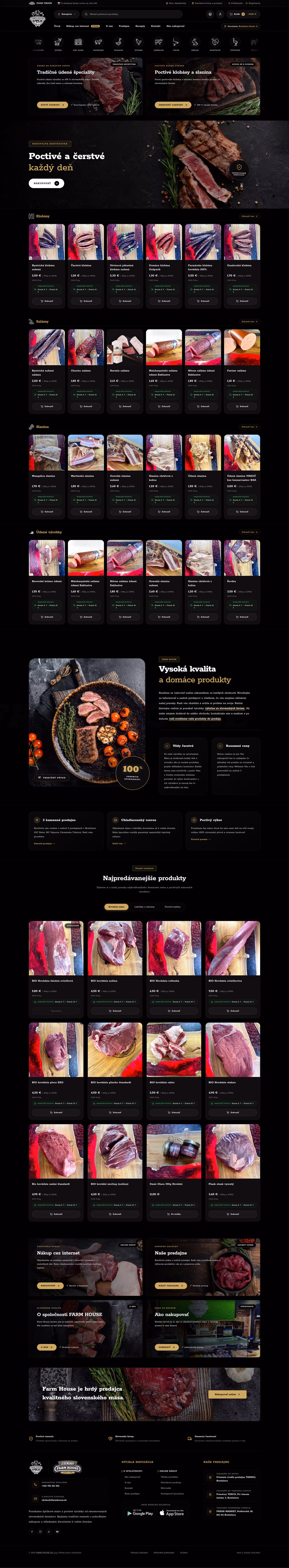 Farmhouse.sk — full page preview